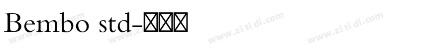 Bembo std字体转换